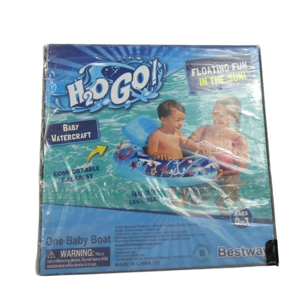 Best Way‎ One Baby Watercraft Float Swim Safe with Backrest and Smooth Leg Holes
